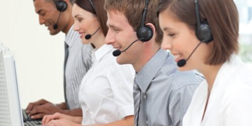 Are you using your phone analytics to develop a stronger content marketing strategy? people working in a call center