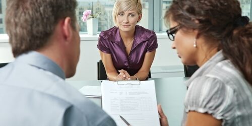 Benefits of hiring a creative employment agency two people interviewing a woman
