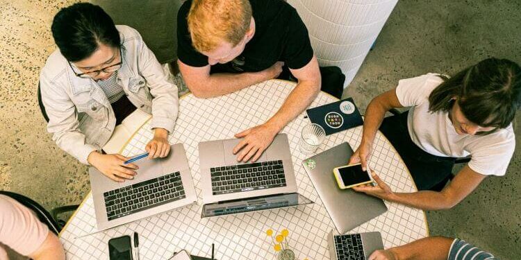 creative-marketing-hiring during COVID-19 group of marketers as part of an embedded team