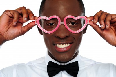 ilovemyjob man in heart shaped glasses