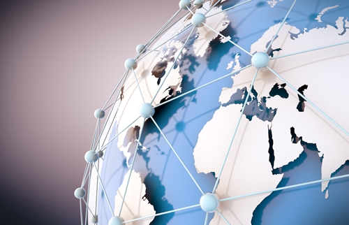 Tips for managing an online reputation Globe with pinpoints all connected over it
