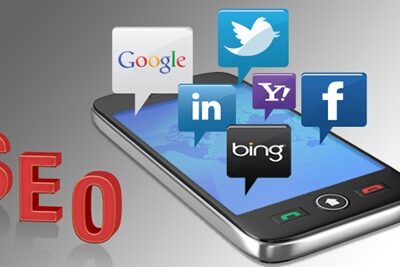 Yahoo beats Google in unique monthly visitors phone lying on the ground with icons popping out of it