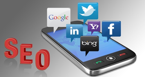Yahoo beats Google in unique monthly visitors phone lying on the ground with icons popping out of it