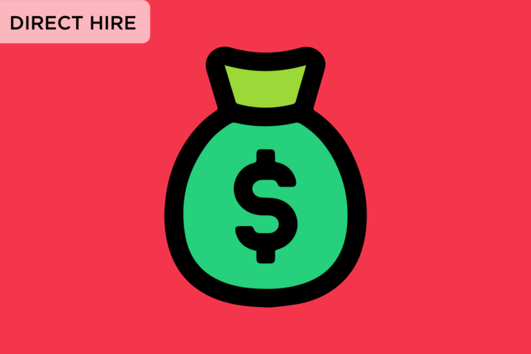 Specfic Marketing Hiring Need money bag symbolizing tight budget