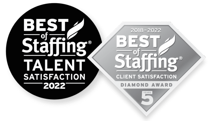 clearlyrated best of staffing client and talent logos
