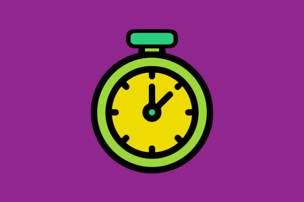 Quick Recruitment for On-Site Hire stopwatch to symbolize quick hiring process