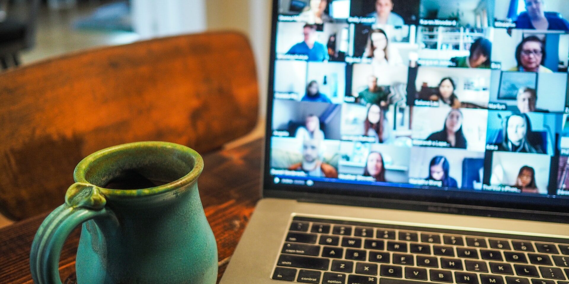 get more involved with work view of virtual coffee break with coworking get more involved with work