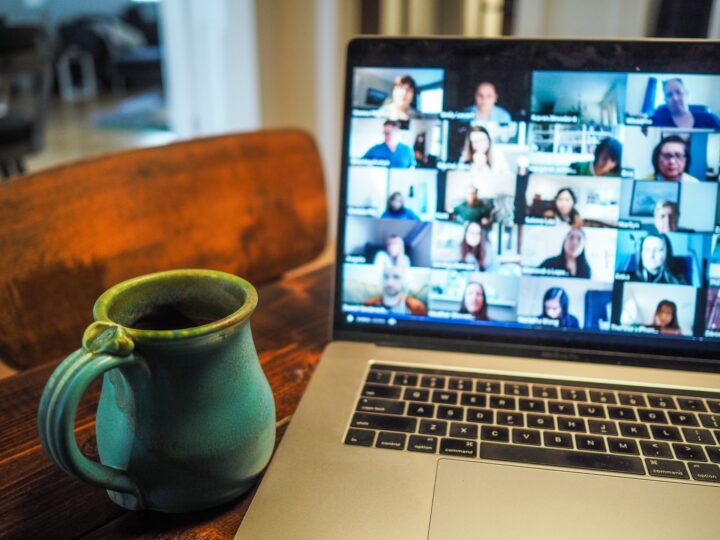 get more involved with work view of virtual coffee break with coworking get more involved with work