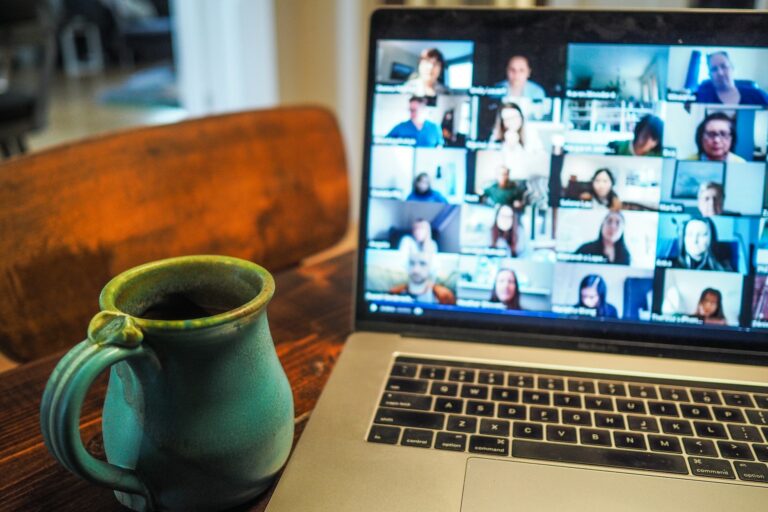 get more involved with work view of virtual coffee break with coworking get more involved with work